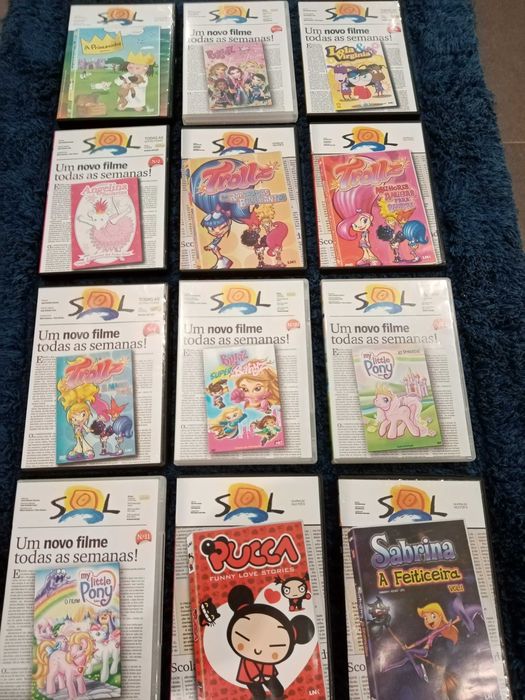 Coleção Completa 12 DVD's Infantis Originais Sol - NOVOS e SELADOS!
