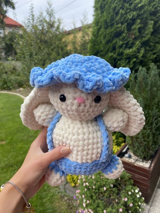 króliczek w ubranku handmade