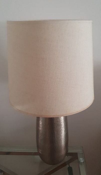Candeeiros 60cm c/ abajur beje