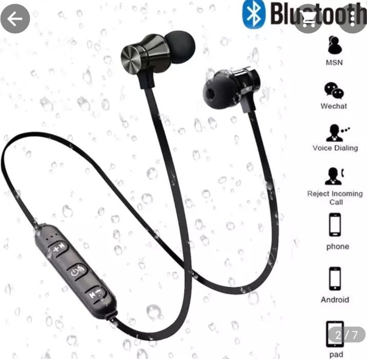 Auscultadores Magnético Sem Fio Bluetooth