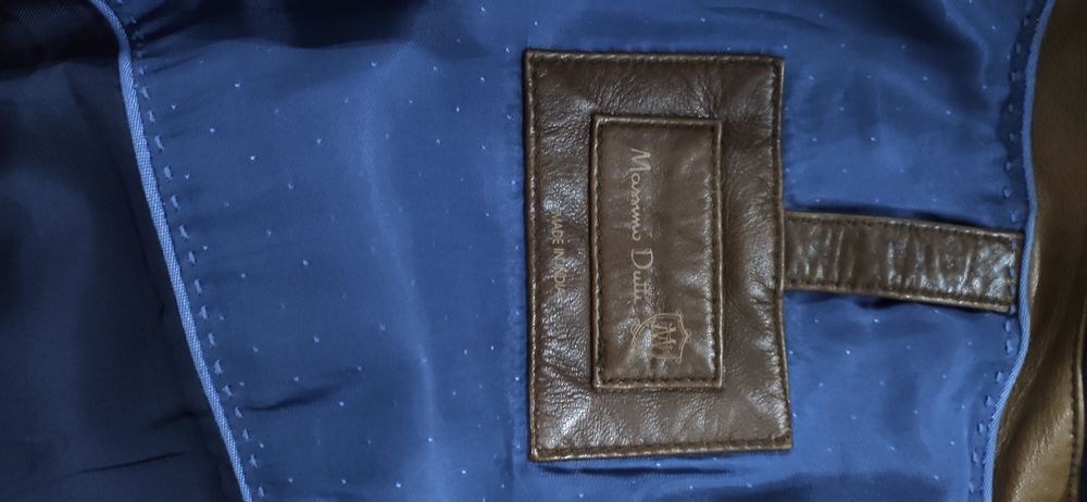 Blusão em pele Massimo Dutti (M)
