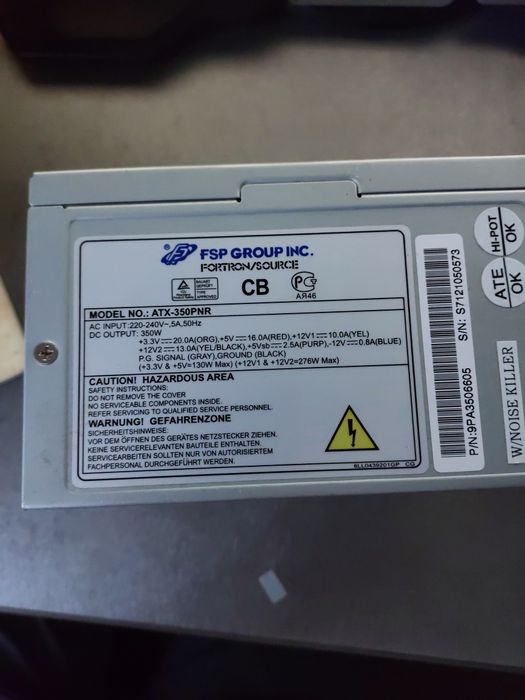 Блок-Живлення ATX 350PNR