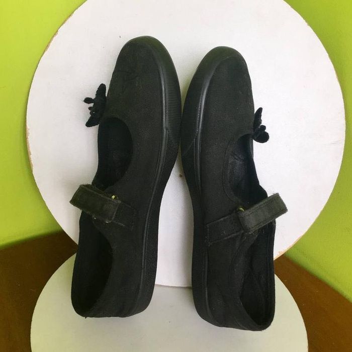 Текстильні чорні мокасини Next для дівчат /змінне взуття в школу/23 см