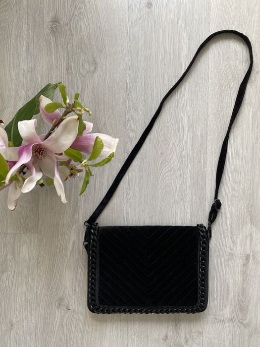 Aldo nowa torebka welurowa na pasku piękna nowa