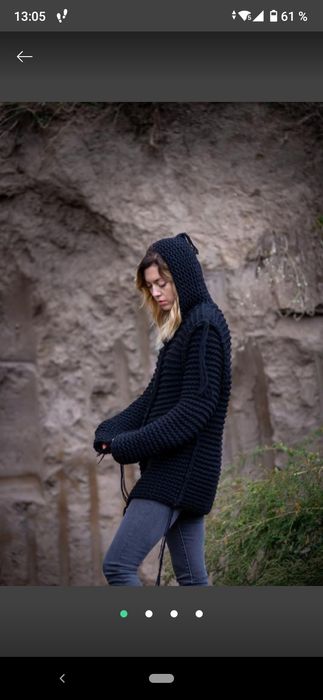 Стильна Кофта, Італія, унісекс. Натуральна нитка.