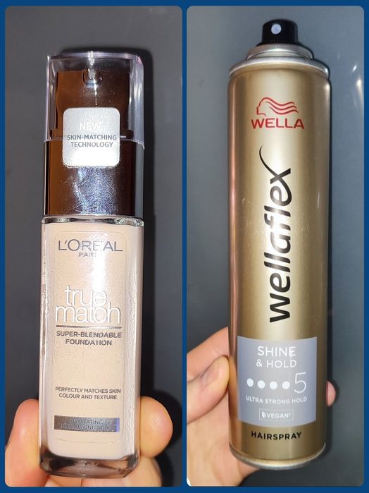 L'Oréal True match fluid podkład Nowy 1 R/1 C + Wella wellaflex 5