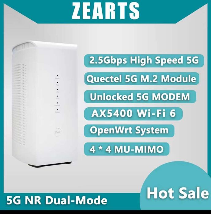 Router Modem 5G WiFi6 ZEARTS/XUNISON Exigo D50 5G SIM Mesh Play Orange ...