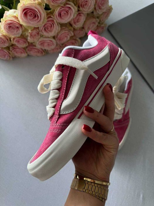Кросівки Vans KNU Skool Peony Pink White Premium