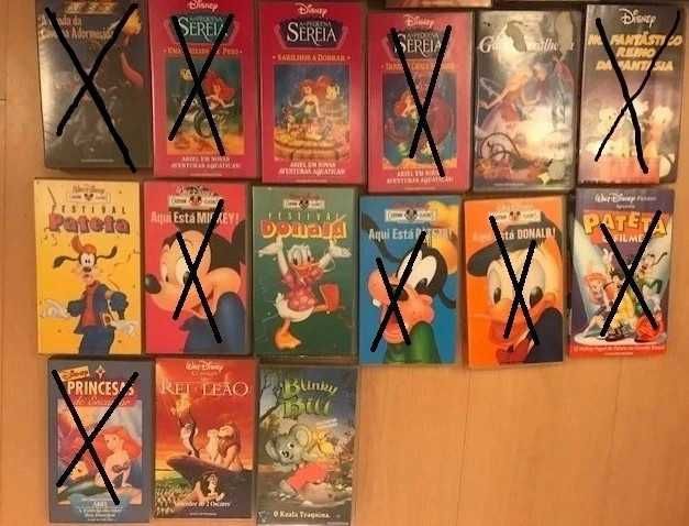 Filmes de banda desenhada da Disney em VHS