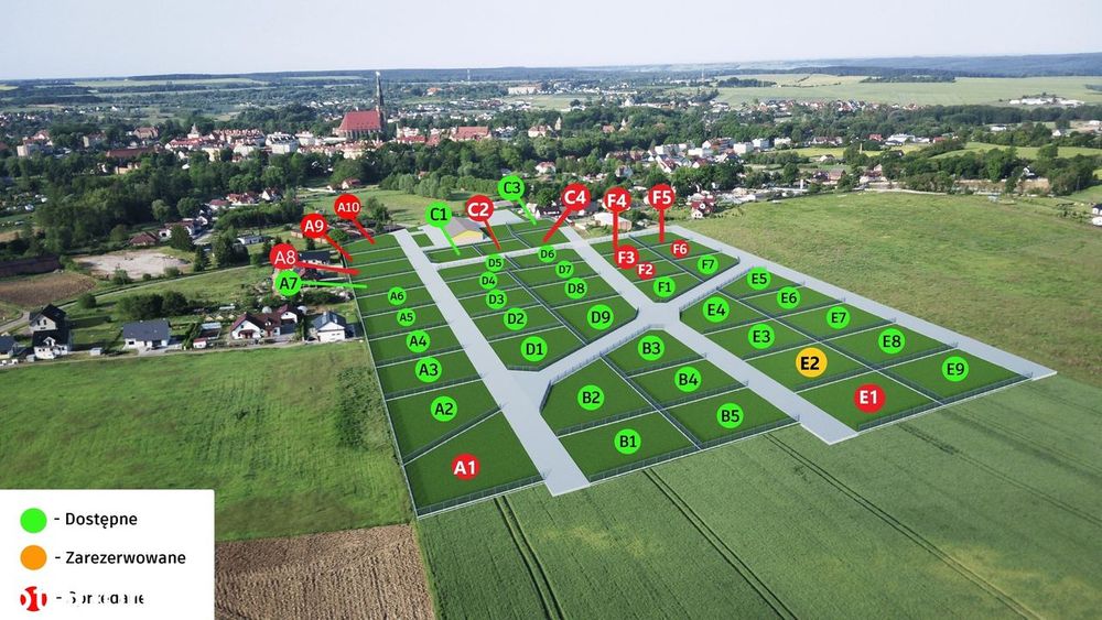 NOWE OSIEDLE NA WZGÓRZU - sprzedaż działek Chojna