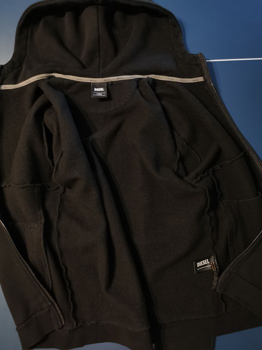 Bluza rozsuwana z kapturem Diesel Lampasy
