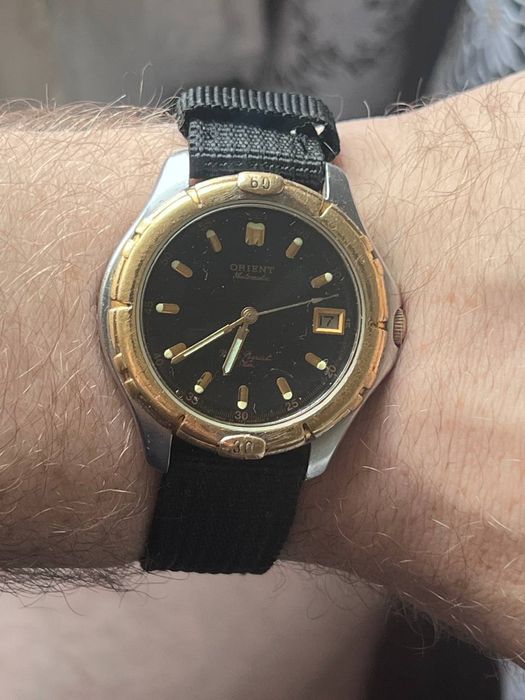 Чоловічий механічний годинник Orient Automatic (калібр 48743) | Обслужений