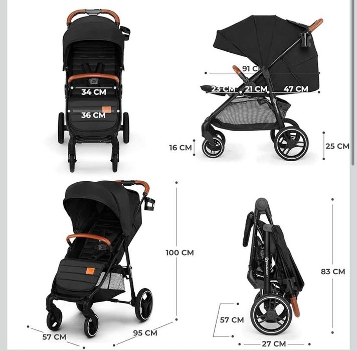 Kinderkraft GRANDE PLUS Novo | Selado | Carrinho de Bebé até 22 kg
