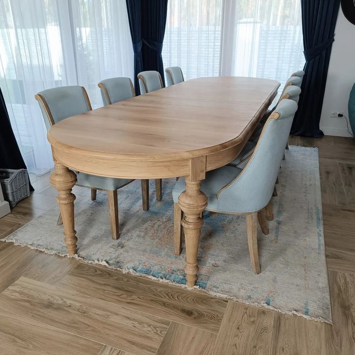 Stół dębowy rozkładany do 500 cm lity dąb