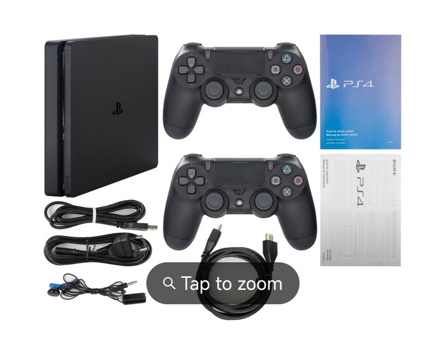 PlayStation 4 com alguns  jogos
