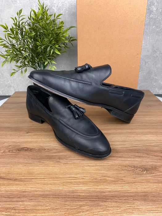 Buty Zign r. 42 - czarne skórzane mokasyny męskie