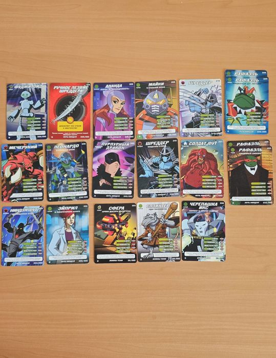 Альбом карток Черепашки Ніндзя. Колекція карток Черепашки ниндзя