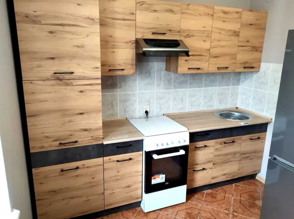 Нова модульна кухня пряма кутова Безкоштовний 3D проєкт