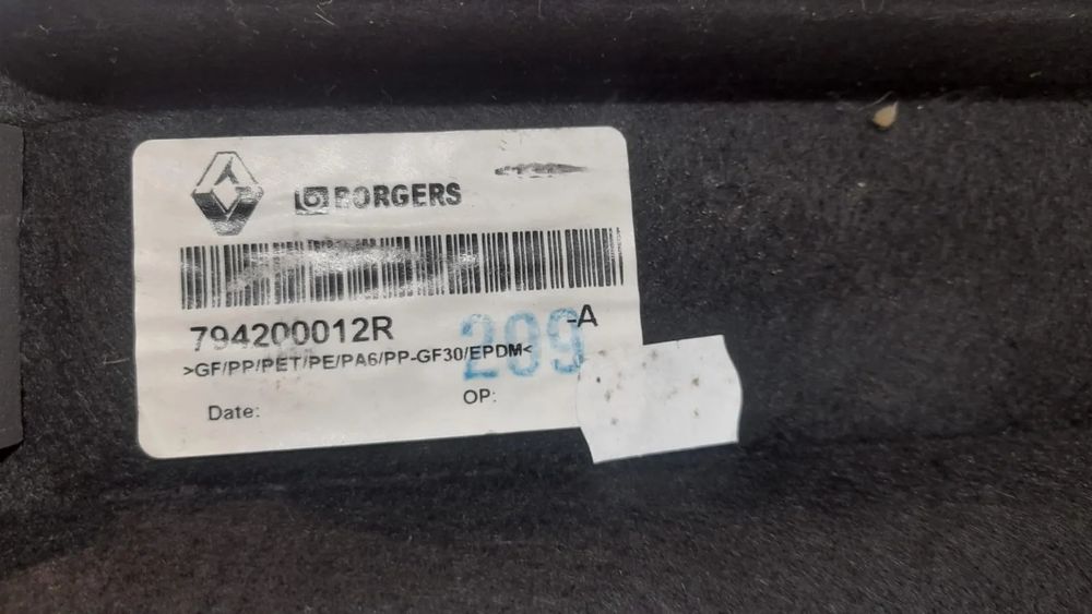 CORTINA CHAPELEIRA RENAULT SCENIC III 3 MK3 794200012R TAMPA TAMPO