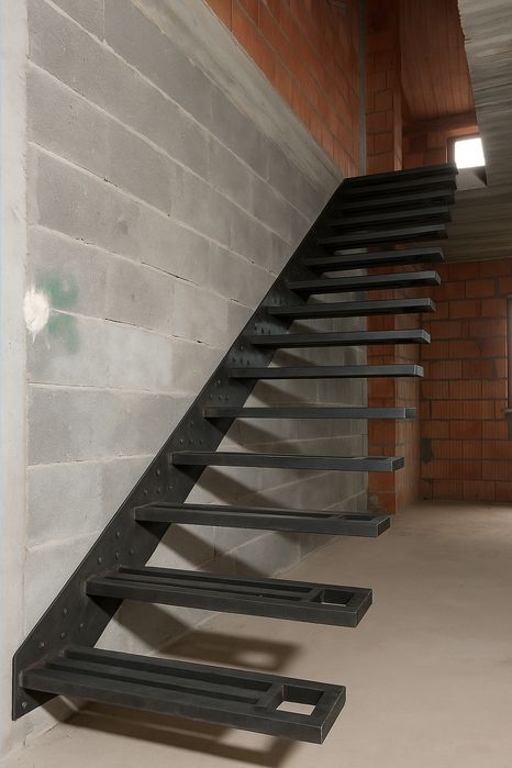 Schody metalowe wewnętrzne – zewnętrzne nowoczesny design i solidne wy