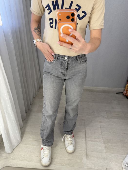 Джинси zara 36 сірі