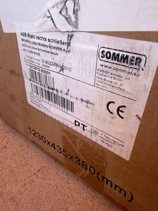 Barreira Automática de Estacionamento SOMMER ASB-Stahl – Direita