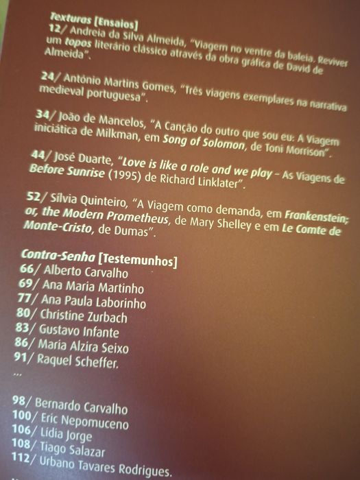 Revista Textos & Pretextos especial A Viagem