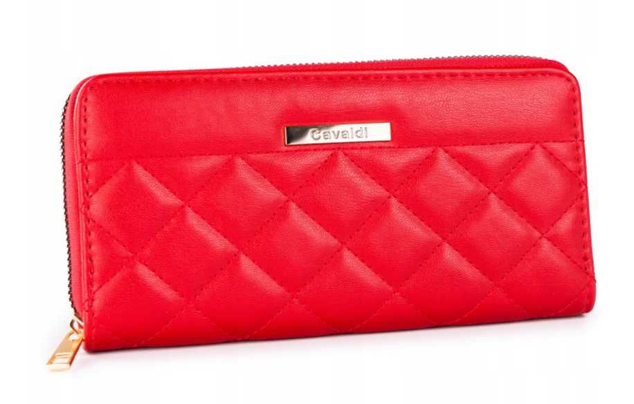 Cavaldi czerwony portfel damski