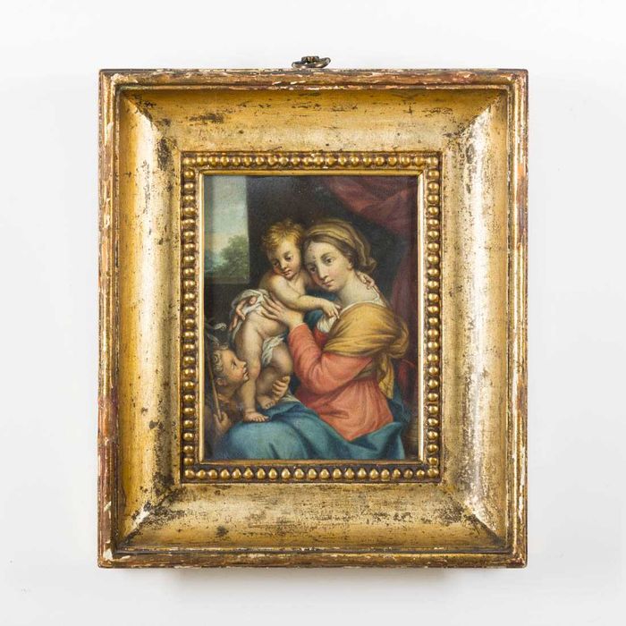 Quadro antigo com gatos