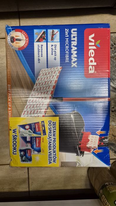 Mop płaski Vileda Ultramax zestaw z wiadrem