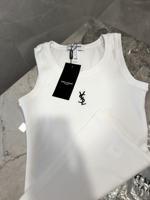 Майка ysl, футболка ysl, базова майка , сен лоран кофта