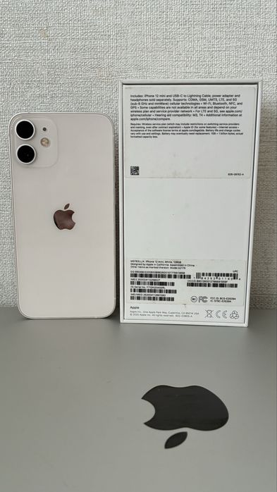 iPhone 12 mini, neverlock, 128 Gb, white + case powerbank