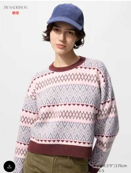 Светр JW Anderson x Uniqlo_модель 2025 року_в двох кольорах