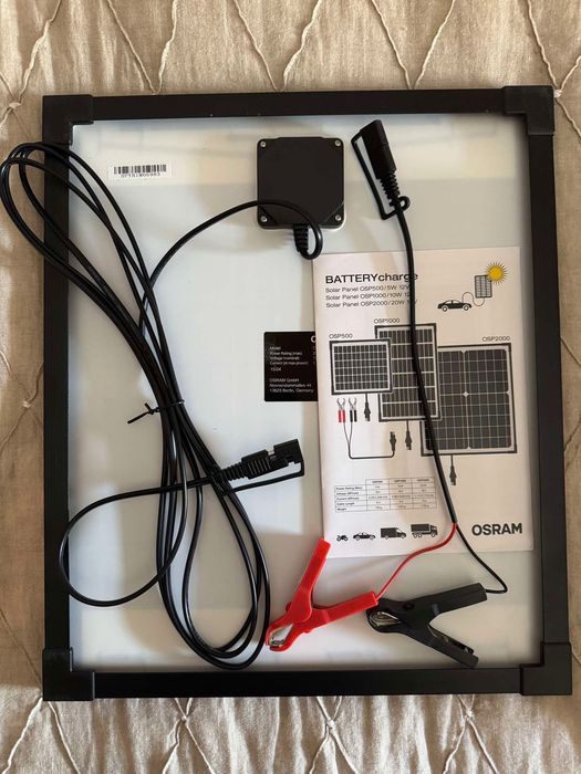 Painel solar Osram de manutenção de bateria 12V