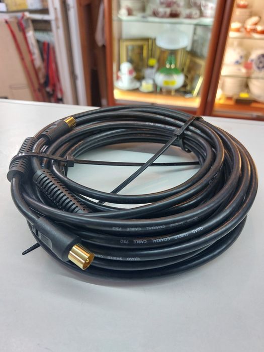 Kabel 10 metrów Quad shield coaxial cable 75