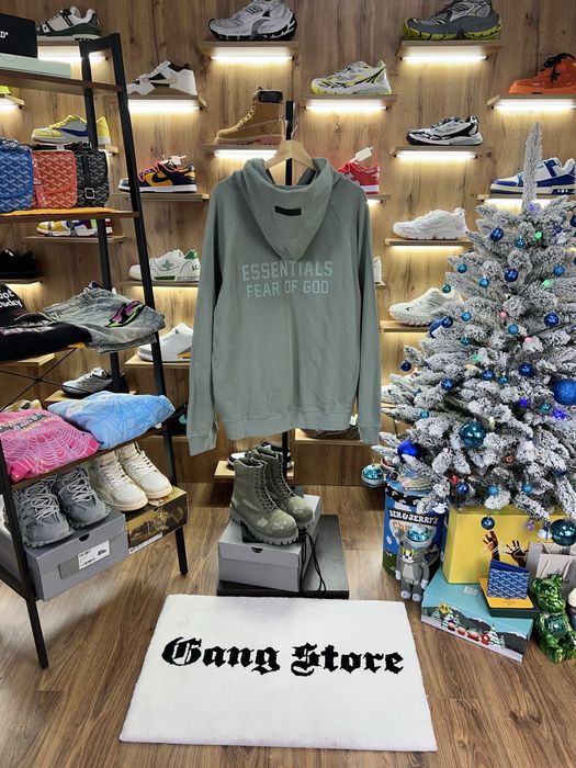 Зіп Худі Fear Of God Essentials Logo Sage