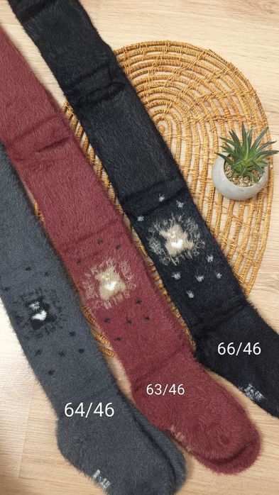 Теплі дитячі колготи, шерсть норки