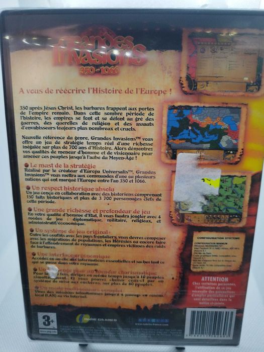 Grandes Invasions 350-1066 PC CD-ROM Selado Novo