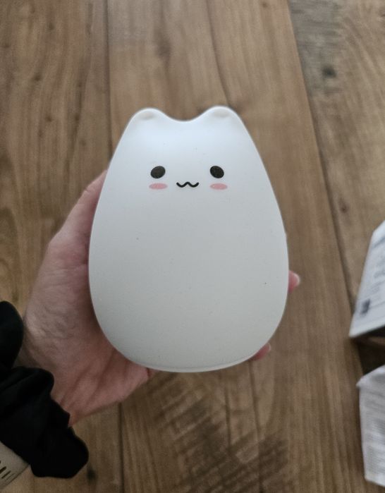 Lampka silikonowa USB kolory RGB lampka kotek