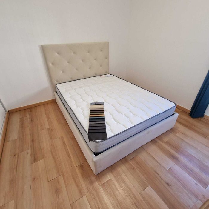 Camas de Casal Estofadas de Luxo 199€ Disp. em Várias Cores! 190x140m!