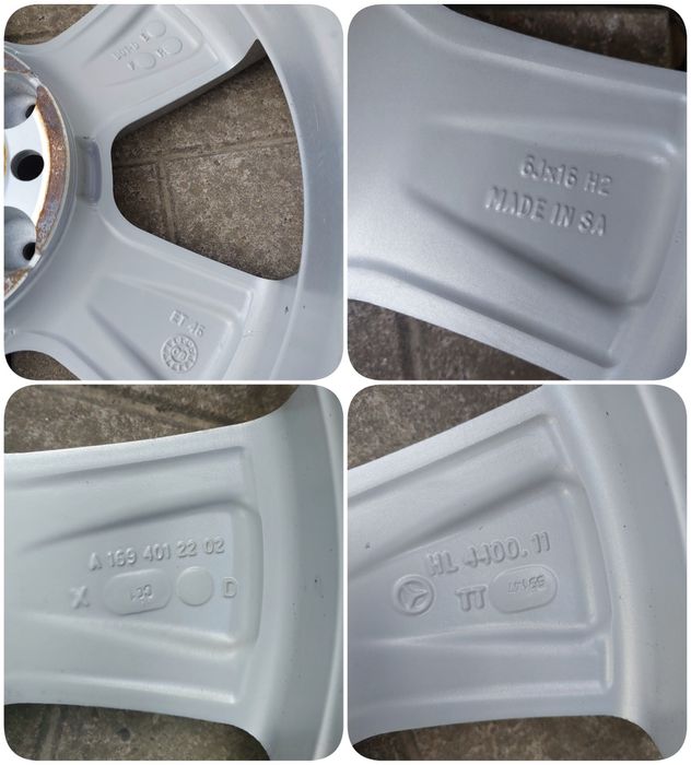 Диски оригінальні  r16  5-112  6J  et45 Mercedes A-class  B-class