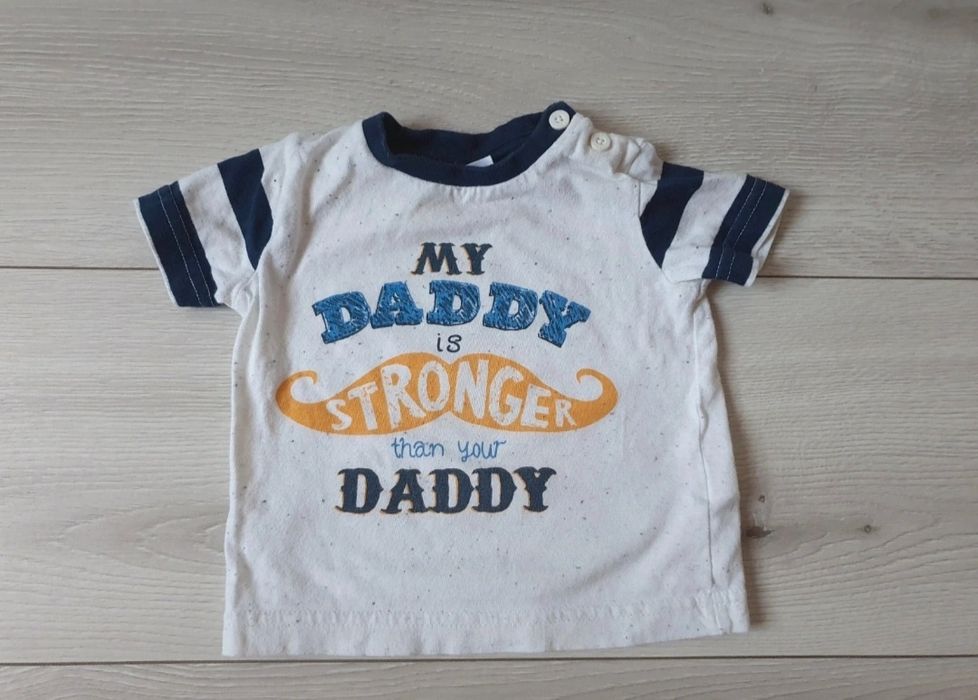 Bluzka na krótki rękaw t-shirt F&F  r 68