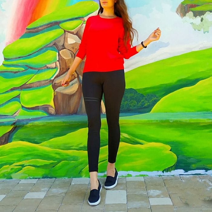 Светр полувер червоно-оранжевий кораловий для дівчат Розм XXL маломіри