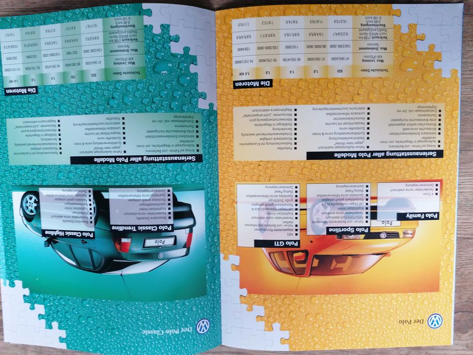 Prospekt VW Paleta kolorów