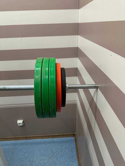 Штанга InterAtletika 85 кг S-85 з дисками. Стан нової
