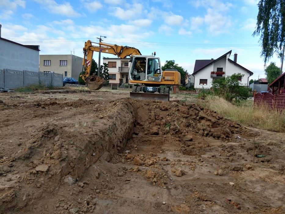 Usługi mini koparką , koparko-ładowarką ,manitou