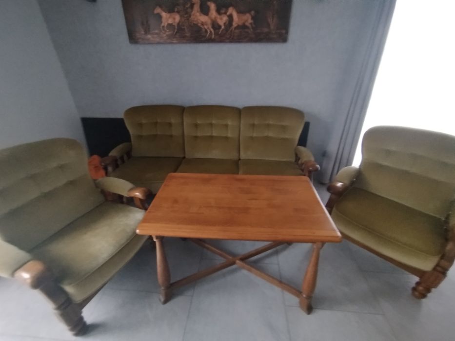 Komplet wypoczynkowy retro