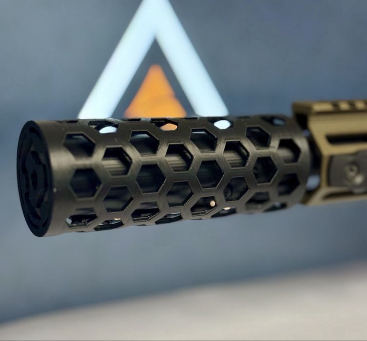 Δ-MS01 — Kit com slienciador, flash hider e capa exterior 3 configurações de uso
