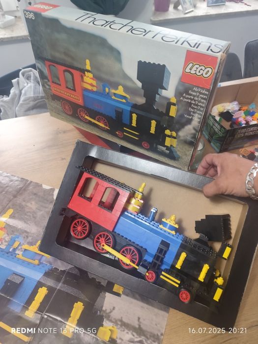 lego Thatcher Perkins Locomotive 396 z 1976 r karton instrukcja