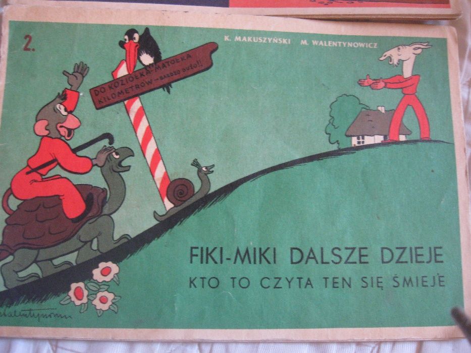 Koziołek Matołek i Smok Wawelski Małpka Fiki Miki Komiks komiksy PRL